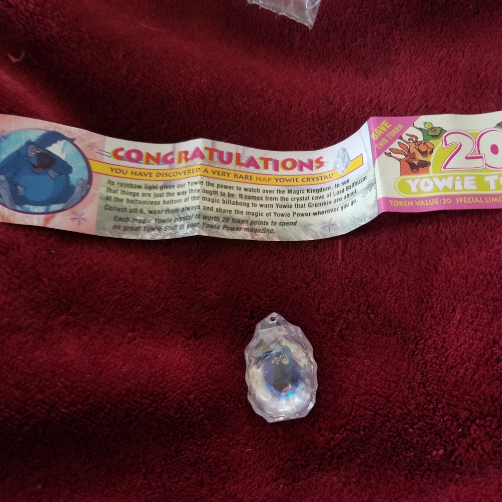 Yowies 🧸SQUISH YOWIE CRYSTAL (VERY RARE) papers